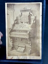 RARE Kansas Organ Co. Leavenworth KS Advertising Cabinet Card Photo picture