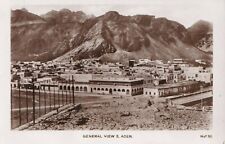 Early 1940s Real Photo Postcard RPPC Aden, Yemen General View Aerial picture