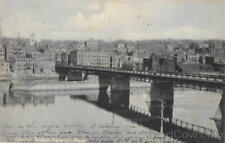 1906 Haverhill Bridge,MA Essex County Massachusetts S. A. Dow Postcard 1c stamp picture