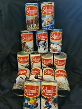 Vintage Lot of 15 Different Schmidt Beer   Cans Heileman Brewing Co Empty picture