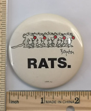 Sandra Boynton Rats Pin Button Vintage picture