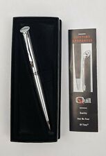 Quill Harris Stainless Steel and Chrome Trim Black Ink Ballpoint Pen picture