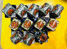 PAIR OF Talavera, Mexico Pottery Napkin Rings ~ SIX Pair Available picture