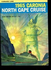 July 2, 1957 Cunard Line Caronia North Cape Brochure with Deck Plan picture