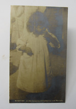 Armenian Genocide Young Orphan Child Near East Relief RPPC Photo Postcard c1915 picture