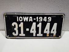 Vintage 1949 49 United States IA IOWA LICENSE PLATE CAR Auto OLD Truck 31-4144 picture