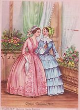 Embroidery KIT 1940s Vintage Hiawatha Heirloom Jane Eyre Fashions of 1843 picture