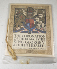 1937 King George VI & Queen Elizabeth Coronation Souvenir Program picture