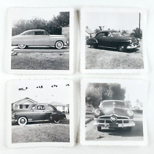Snapshot Photo Classic Car Set 1950s Mercury Oldsmobile Chevrolet Ford Art A2311 picture