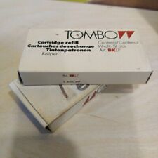 Tombow 0.5mm Fine Point Rollpen Cartridge Refill Black 16 pcs / 2pcks. -Japan picture