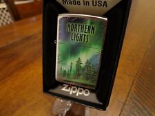 NORTHERN LIGHTS ZIPPO LIGHTER MINT IN BOX picture
