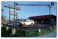 c1960's Steve Hopkins Honda Isuzu Cars Fairfield California CA Vintage Postcard picture