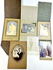 Antique 1860s-1880s Cabinet Card Photos - Lot of 6 picture