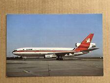 Postcard LAM Mozambique￼ Airline Plane Aviation Advertising Vintage PC picture