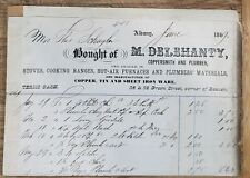 1869 Billhead New York Albany Delahanty Plumber picture