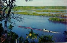 Mississippi Tow Boat Effigy Mounds National Monument McGregor Iowa IA Postcard picture