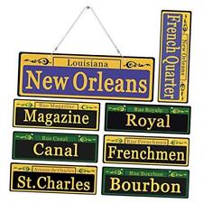 Mardi Gras Decorations 2024 New Orleans Street Signs 8 Pack Ornaments -1:1  picture