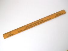 Vintage Wood Metal Edge Advertising Ruler St. Paul Abstract and Title 18