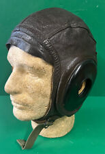 USAAF TYPE A-11 INTERMEDIATE LEATHER FLYING HELMET- SZ LARGE picture