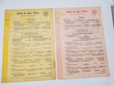 Sheraton-Mt. Royal Hotel Montreal November 26 1955 Luncheon and Dinner Menu picture