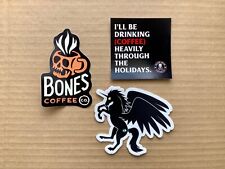 death wish coffee bones coffee iron bean coffee stickers all new collectibles  picture