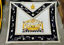 Customized Masonic Traditional Master Mason  Apron Bullion Hand Embroidered picture