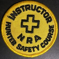 NRA Instructor - Hunter Safety Course Embroidered Patch - c1960's-70's picture