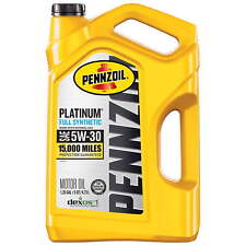 Pennzoil Ultra Platinum 5W-30 Full Synthetic Motor Oil 5 Quart. Auto & Tires USA picture