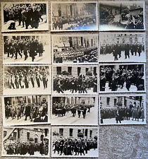 14 Pre WWII RPPC Postcard Photographs POLAND Germany Piłsudski Funeral 1935 picture