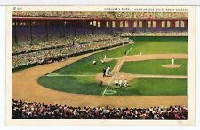 PLAY BALL Chicago White Sox' COMISKEY PARK 1940s - 1950s Chicago IL Postcard picture
