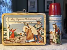 Vintage Rare 1953 Roy Rogers Dale Evans Lunch Box with Thermos **Free Shipping** picture