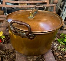 Antique Skultuna 1611 6L Handmade Swedish Copper Stew Soup Pot 10” picture