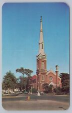 First Christian Church, Augusta Georgia Vintage Postcard Classic Cars picture