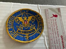 Layman Position Insignia Patch larger bright blue fully embroidered version  picture