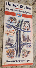 Vintage 1966 ENCO United States Interstate Highway System Road Map picture