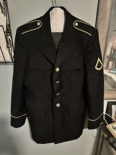 Vintage US Military Army Green Wool Coat Dress Jacket Mens WWII Size 38R picture