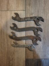 LOT OF 4 VINTAGE ANTIQUE JOHN DEERE JD-50, 51, 51, AND 52 FARM IMPLEMENT WRENCHS picture
