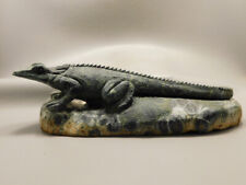 Iguana Lizard 9.5 inch Figurine Kabamba Jasper Animal Carving #O256 picture