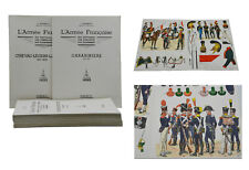 L'Armee Francaise L. ROUSSELOT Lot of 43 Plates Lucien Vintage Napoleon Military picture