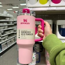 Pink-Stanley Quencher H2.0 FlowState 40oz Stainless Steel Tumbler Gift picture