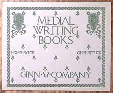 1901 VINTAGE MEDIAL WRITING BOOK BY GINN & COMPANY # 5 CURSIVE INSTRUCTION Z5442 picture