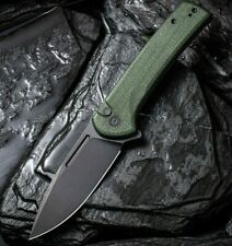 Civivi Conspirator Folding Knife 3.48 Stainless Steel Blade Green Micarta Handle picture