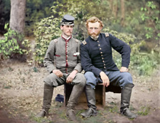 Captain GEORGE ARMSTRONG CUSTER & Lt. Washington CIVIL WAR Picture Photo 4x6 picture