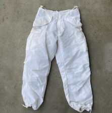 Vintage White Military Overpants Small Aged Threads 194 Local 70s 80s 90s picture