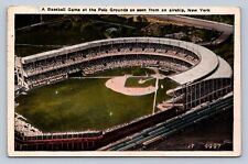J96/ Baseball Postcard c1910 New York City Polo Grounds Stadium Airship 130 picture