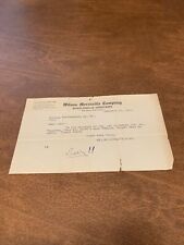 Rare Antique Wilson Mercantile Company Wausau Wisconsin 1918 Document  picture