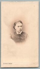CDV 1870 Woman with Braided Bun. Portrait of Pierre Petit Paris. Woman w/hair bun picture