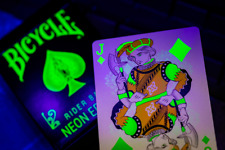 Bicycle NEON Edition Playing Cards GREEN UV_GLOW Deck | By: Card-Addiction.com picture