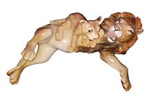 Kitty Cantrell Whimsical Lion and Cub Detailed Figurine Elsa's Safari Signed  picture