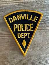 Danville Ohio OH Police Department Shoulder Patch New Rare Pie Shaped picture
